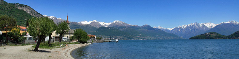 Strand Comersee in Pianello del Lario